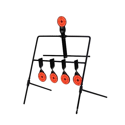 KOMBIUDA 5-Piece Archery Target Set Automatic Resetting Metal Targets for Indoor Practice