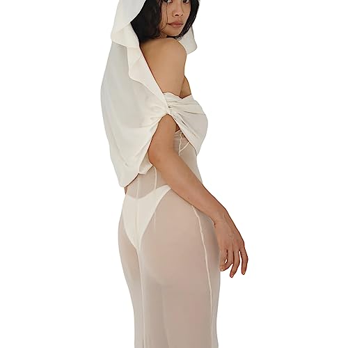 Womens See Throgh Dress Sexy Elegant Mesh Split Dresses Nightwear Beach Cover Up Holiday Holiday Sun Dress Photography3