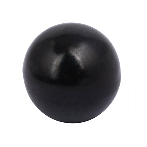Aexit 10mm Thread Cabinet Hardware Dia Plastic Ball Knob Round Handle Grip Black for Catches Machine Tool