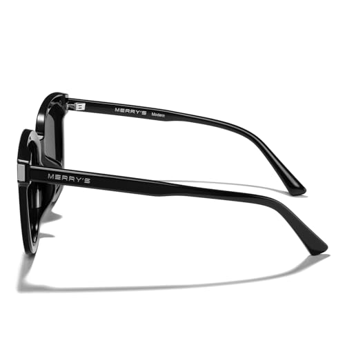 MERRY'S Modern Oversized Square Acetate Sunglasses for Women and Men UV400 Polarized Sunglasses S61963