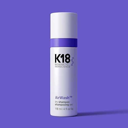K18 AirWash Dry Shampoo, Non-Aerosol, Balances Scalp & Controls Excess Oil Production