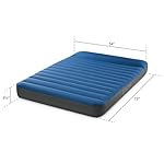 Intex 60412E TruAire Luxury Camping Mattress: Fiber-Tech – Puncture-Resistant Laminate – QuickFill USB Air Pump – 600lb Weight Capacity – Full Size, Blue - Image 3