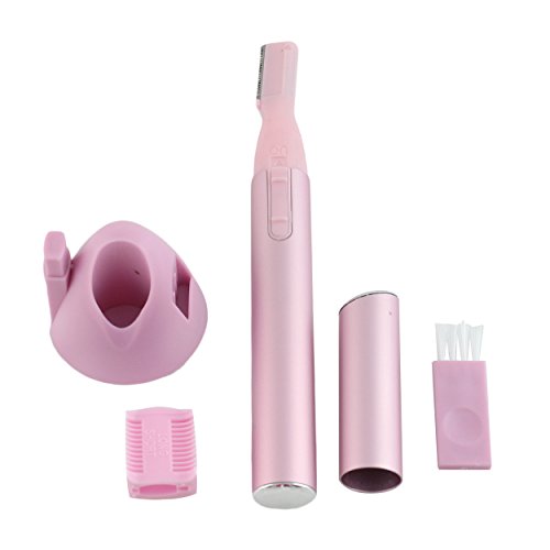 Eyebrow Trimmer for Women by JTrim Eyebrow Razor Electric Lady Facial Shaver Eyebrow Hair Remover Shaper Ladies in Pink JPT-ET100 Jay's Products