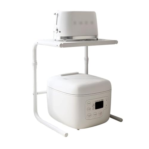 Estante For Microondas De 2 Niveles, Estante De Almacenamiento For Freidora De Aire For Encimera De Cocina, Estante Organizador De Mostrador, Estante For Encimera De Máquina De Café For Cocina, Escrit
