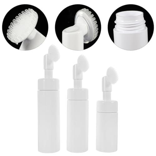 ERINGOGO Botellas de Espuma PET 100Ml 150Ml 200Ml con Dispensador y Cabezal de Cepillo de Silicona Set de 3 Unidades para Limpieza Facial Champú y Viajes - imagen 6