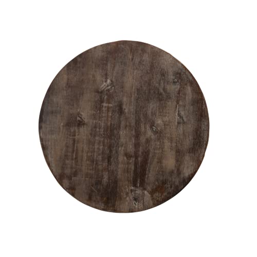 Patio Sense 62420 Elyse Round Rustic Garden Stool Wood Outdoor Seating & End Table Portable Adaptable Outdoor Furniture Ideal thumb #8