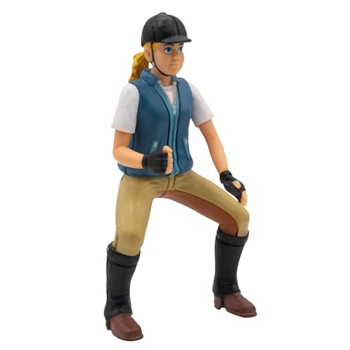 Bullyland 62616 - Spielfigur Reiterin Nina mit sicherem Reithelm, ca. 9,7...