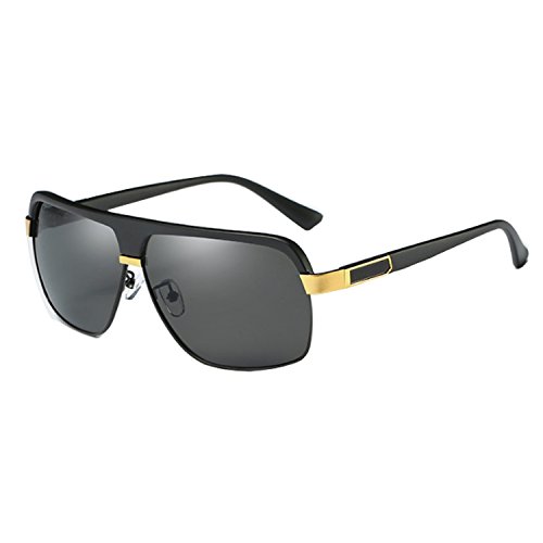 TecMac 038 Wayfarer UV400 Polarized Mirror Lens Sunglasses for Unisex Driving, Cycling, Running, Fishing (Black)
