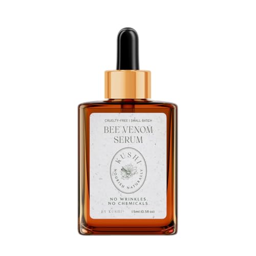 KUSHI Bee Venom Serum – Hydrating & Firming Face Serum for Radiant, Youthful-Looking Skin – Cruelty-Free, No Parabens or Sulfates – 15ml