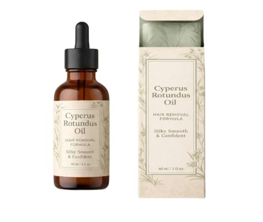 cyperus rotundus oil, natural oil for hair removal, reduces unwanted hair growth, moisturizes & soothes the skin, shrink pores, suitable for all skin types (30ml, pack of 1)