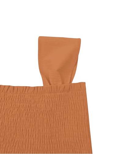 Image of Bingerlily Girls Summer Casual Tops Square Neck T Shirts Cute Smocked Top Tees