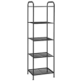 MAX Houser Storage Rack with Shelf,Industrial Style Extendable Plant Stand, Standing Shelf Units for Kitchen, Bathroom, Office,Living Room, Balcony, Kitchen, Charcoal Gray (5-Tier)