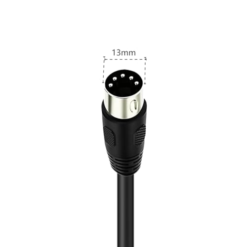MIDI Splitter Cable, 20cm, 5-Pin DIN Male to 2 Female, MIDI Keyboard, Synthesizer, Electric Piano, Guitar, Computer | for MIDI Keyboard, Synthesizer, Electric Piano, Guitar, Computer