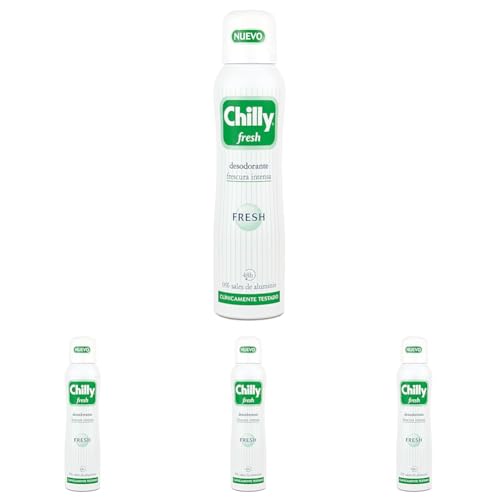 Chilly Desodorante (spray Fresh), 150 Mililitro (Paquete de 4)