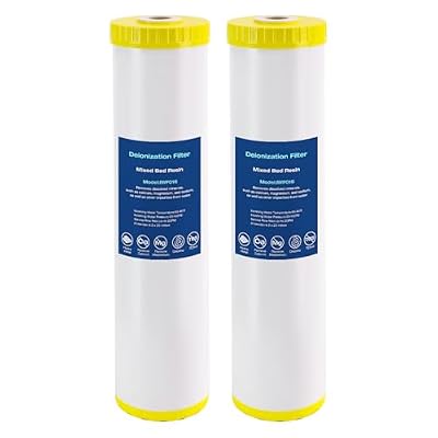 H&G lifestyles 4.5 x 20 Deionization Filter,Water Deionizer for Car Washing, Spotless System DI Water Mixed Bed Resin Refill Replacement 0 TDS Deionized Water Filter 500 Gallons