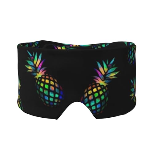 Orejeras opacas con estampado de piñas para dormir y bloquear el ruido para adultos, niños, hombres y mujeres