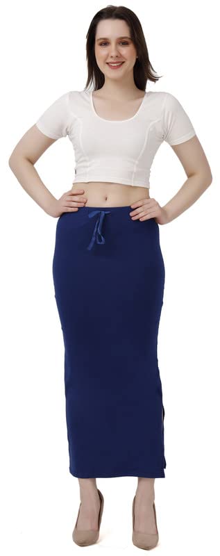 Image of Lycra Blend Cotton Saree Shapewear Petticoat for Women and Girls, Skirts Shapewear Dress for Saree