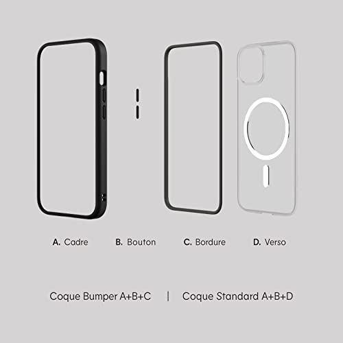 Coque iPhone 12 Mini RhinoShield Mod NX MagSafe Rose Poudré
