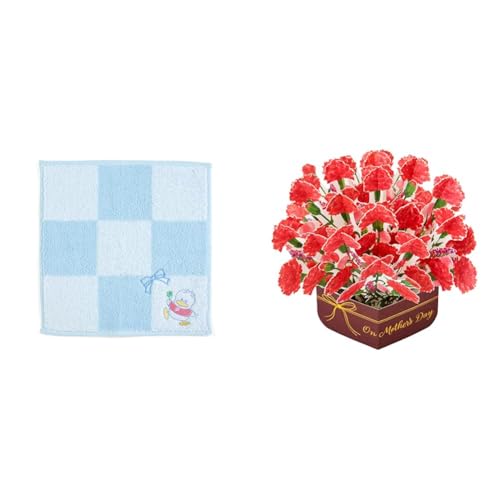 【母の日セット品】サンリオ(SANRIO) サンリオ プチタオル あひるのペックル ペックル AHIRUNOPEKKLE 20×20×0.3cm プチタオル キャラクター 261297 SANRIO +サンリオ メッセージカード 立体 鉢植えカーネーション