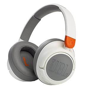 JBL Jr460NC Wireless Over-Ear Noise Cancelling Kids Headphones – White