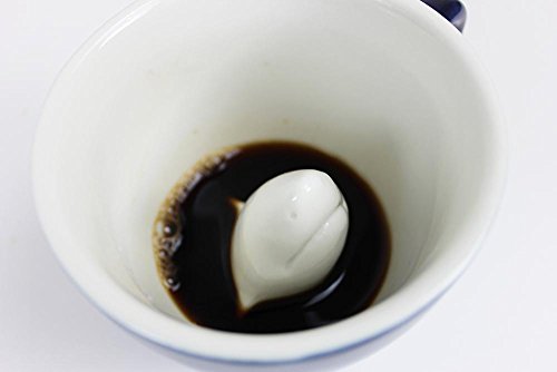 Creature Cups Shark Ceramic Cup (11 Ounce, Deep Blue Exterior) - Hidden Animal Inside Mug - Birthday, Holiday, And Housewarming Gift For Coffee & Tea Lovers #TOP2