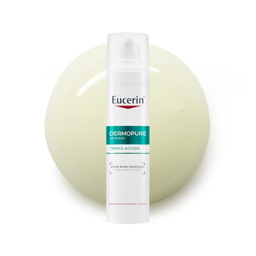 EUCERIN Sérum Facial Antiacne Dermo Pure Efeito Triplo 40ml, Antioleosidade, Antimanchas, Thiamidol, Peles Oleosas