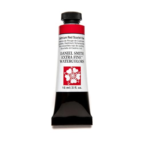 Daniel Smith Extra Fine Watercolor Paint, 15ml Tube, Cadmium Red