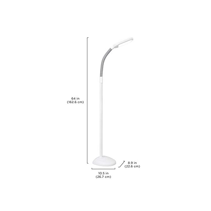 Verilux SmartLight Full Spectrum LED Modern Floor Lamp with Adjustable