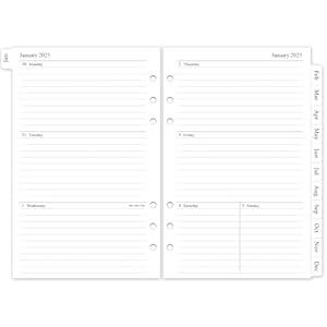 Homlive Nachfüll-Inlay 2025 Wochen- und Monatsplaner