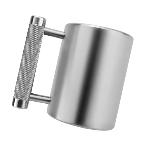 Taza de viaje – Taza de café | Vaso | Taza de café con mancuernas | Tazas de acero inoxidable | Divertida taza de cerveza | Taza de agua deportiva con sobrepeso | Regalo para entusiastas del café