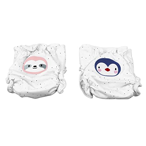 Pañal de Tela para Bebé, Pañales Lavables para Bebé PUL Reutilizable Resistente Al Agua para Todas las Estaciones para Bebés Y Niñas