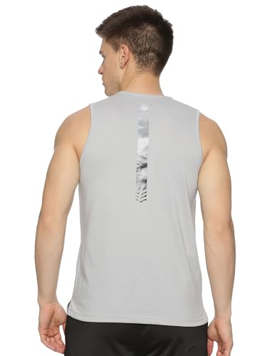 Image of DOMIN8 Men's 100% Spun Polyester Sleeveless Basketball Sports Gym Tank top| Breathable Moisture Wicking Anti Odor Sleeveless t Shirt for Men| Running Workout| Fashion Vest Red