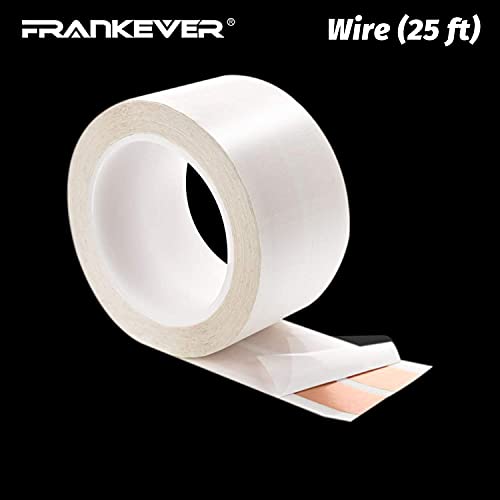 Image of FRANKEVER 16-Gauge Hidden Flat Speaker Wire Audio Cable Suitable for Audio Wire, LED Lighting and Other Low Voltage Appliance Connection (Wire(25 ft)+2 Connectors-C)