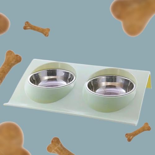 Pote comedouro/bebedouro p/ração inox Duplo Pet/Gatos e Cães Pequenos atóxico