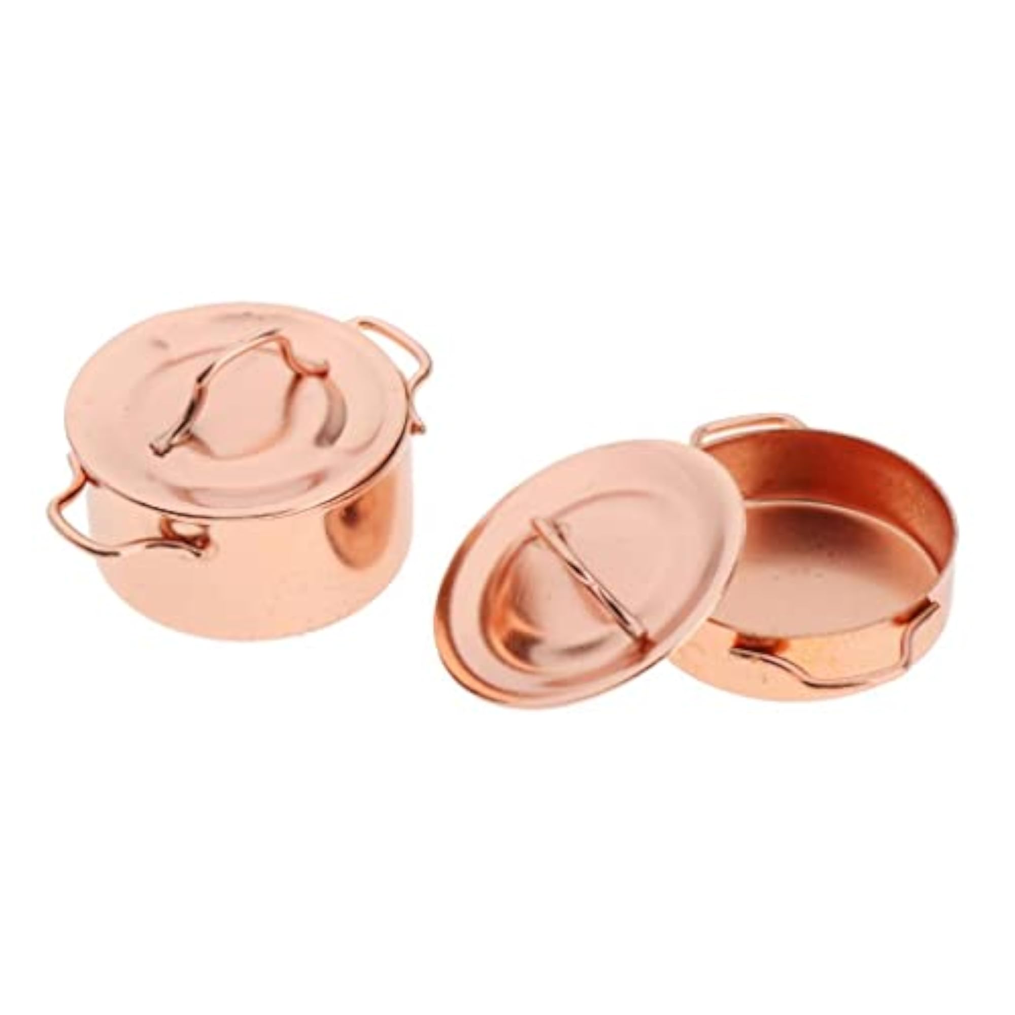 Dollhouse Miniature Pot Model Playset, 2 Pieces