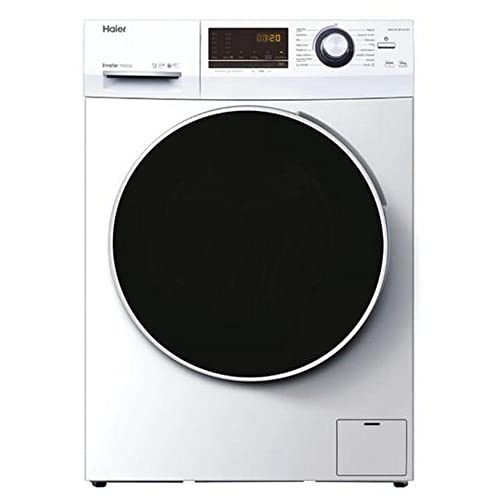 Haier 636 Series HWD100-BP14636NIB- Lavadora secadora, Capacidad 10KG + 6KG de secado, Función vapor, Motor Inverter, Tecnología Antibacterias,Fin en diferido, 1400 RPM, 16 Programas,Clase AE -Clase de eficiencia energética A