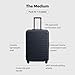 Away Medium Checked Luggage, Lightweight Hard Shell Suitcase with Spinner Wheels, Durable Rolling Luggage, TSA Lock, 26 Inch, Cloud Gray