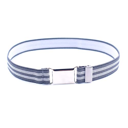 Fashion Kid Easy Elastic Belts For Boys Girls Jeans School Uniform Pants With Square Buckle Dressy Thin Waist Belt Adjustable