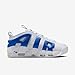 Nike Men's Air More Uptempo Low Sneaker, White Hyper Royal Psychic Blue, 10.5 US