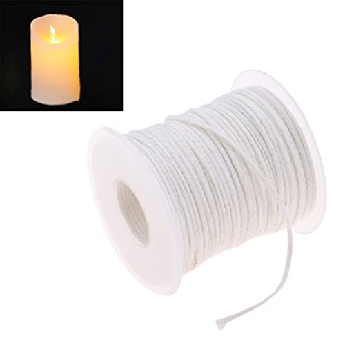 Pabilo para vela de algodón trenzado con base de aluminio 100 pcs miniatura 5