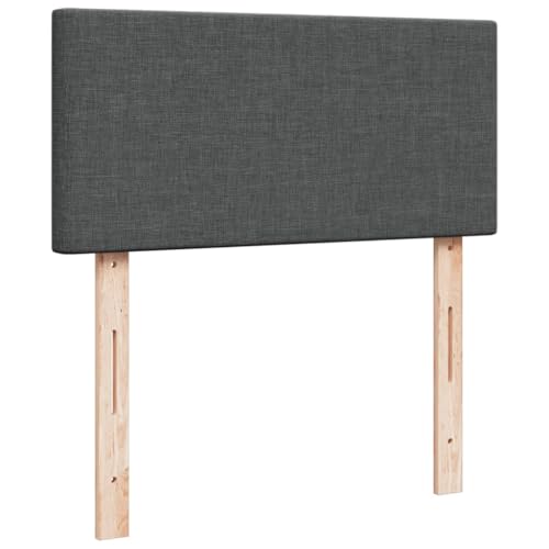 Groß Bettrahmen Mit Stauraum Tagesbett,Boxspringbett mit Matratze Dunkelgrau 100x200 cm Stoff,Einzelbettgestell für Kleine Räume, Gästezimmer – Bild 8
