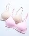 bebe Girls' Training Bra - 4 Pack Soft Microfiber Molded Bra (A Cup/B Cup), Size 32A, Pink