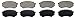 Wagner SevereDuty SX433A Semi-Metallic Disc Brake Pad Set