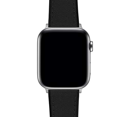 Image of BARTON WATCH BANDS - Cordura Fabric & Silicone Hybrid Watch Bands Compatible with Apple Watch Models - 1, 2, 3, 4, 5, 6, 7, 8, 9, 10, SE, Ultra & Ultra 2