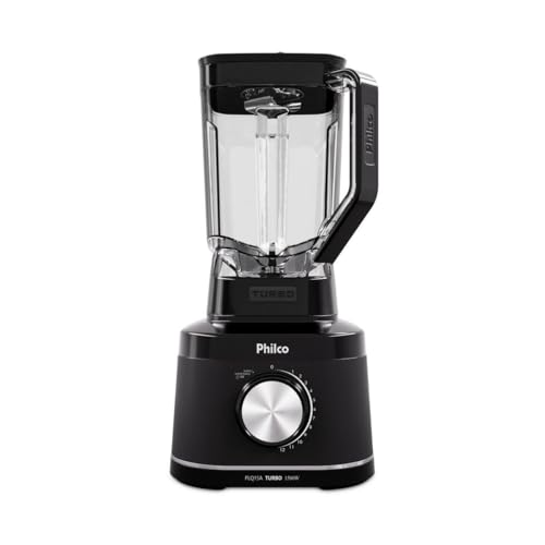 Liquidificador Philco 1500W 12 velocidades 3,1L Facas com 6 Lâminas PLQ15A