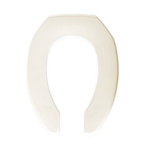 Promo 40% OFF BEMIS 1955CT 006 Commercial Heavy Duty Open Front Toilet Seat without Cover will Never Loosen & Reduce Call-backs, ELONGATED, Plastic, Bone