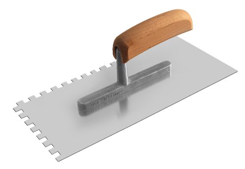 Tectool TT 18144 Platoir denté Inox avec poignée ergonomique en Bois