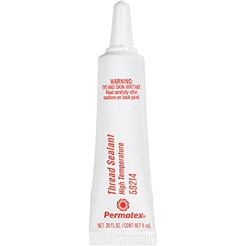 Permatex 59214 High Temperature Thread Sealant, 6 ml Tube, Pack of 1 Cover
