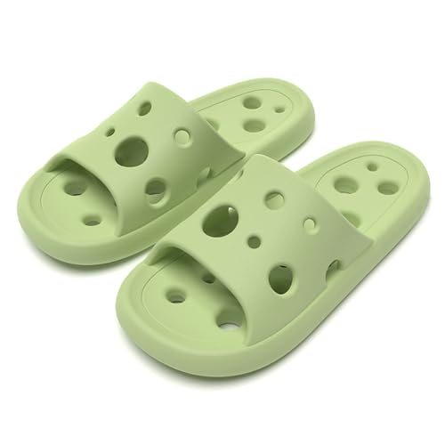 ceqemou Badeschlappen Badelatschen Damen Herren Hausschuhe Slippers Rutschfest Duschsandalen Schnelltrocknende Rutschfes...