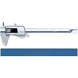Digitaler Messschieber, elektronisches Messschieber, 0–150 mm, Edelstahl, Messwerkzeug mit blauer Filmanzeige, genau (0–150 mm)